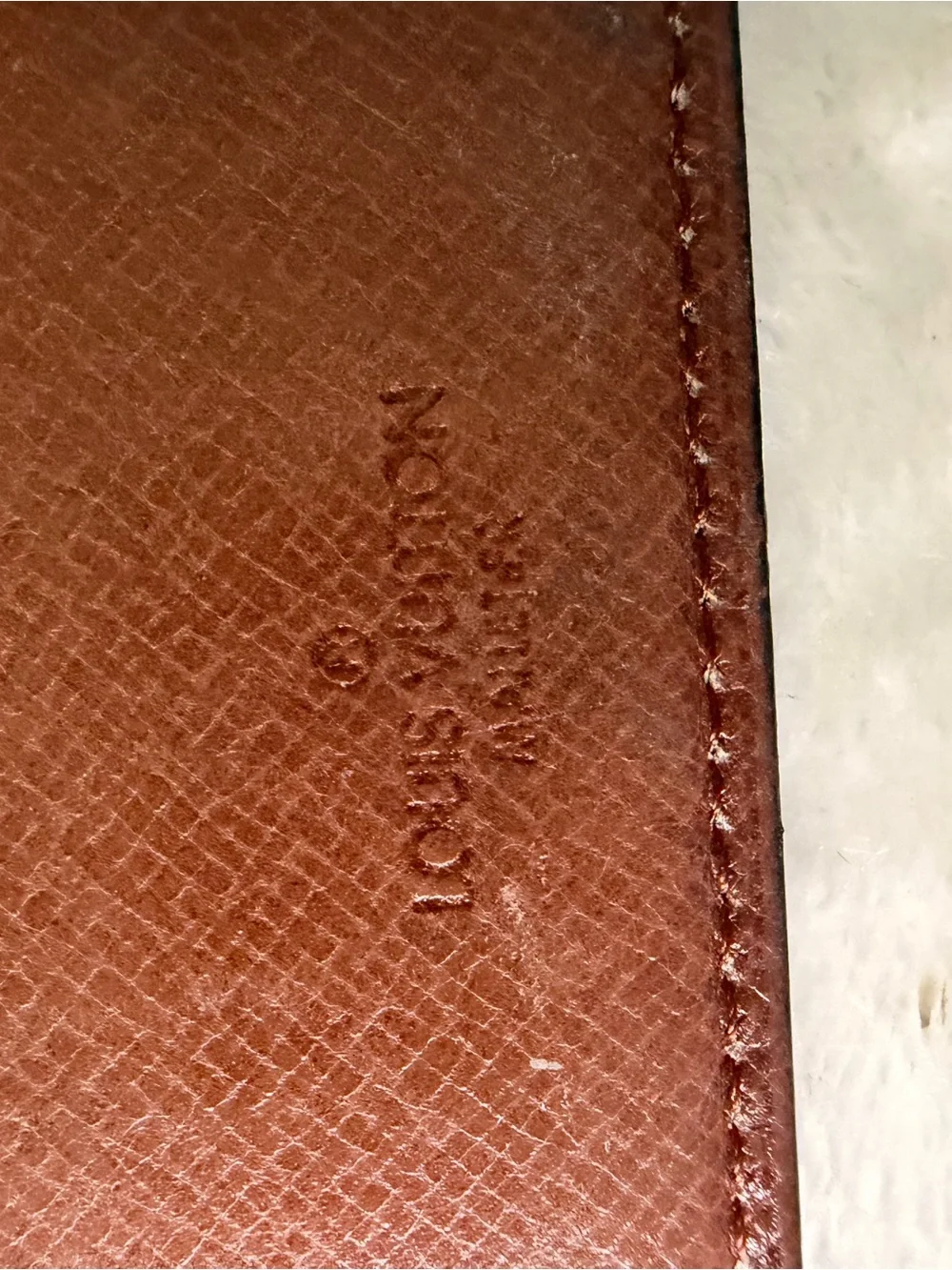 Vintage Louis Vuitton Monogram Card Holder (stamp Malleter)